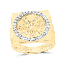 Load image into Gallery viewer, 10K Yellow Gold Diamond Centenario Men's Ring 5/8 Cttw - Splendid Jewellery
