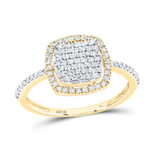 Load image into Gallery viewer, 10K Yellow Gold Diamond Cushion Ring 1/3 Cttw - Splendid Jewellery