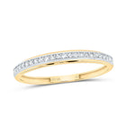10K Yellow Gold Diamond Cushion Trio Ring Set 1/2 Cttw - Splendid Jewellery