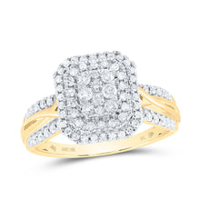 Load image into Gallery viewer, 10K Yellow Gold Diamond Designer Ring 1/2 Cttw - Splendid Jewellery