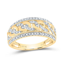 Load image into Gallery viewer, 10K Yellow Gold Diamond Designer Ring 1/4 Cttw - Splendid Jewellery
