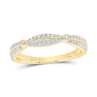 10K Yellow Gold Diamond Designer Ring 1/5 Cttw - Splendid Jewellery