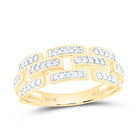 10K Yellow Gold Diamond Designer Ring 1/5 Cttw - Splendid Jewellery