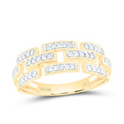 10K Yellow Gold Diamond Designer Ring 1/5 Cttw - Splendid Jewellery