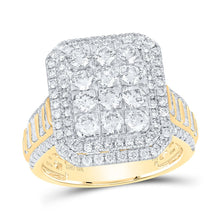 Load image into Gallery viewer, 10K Yellow Gold Diamond Designer Ring 2 Cttw - Splendid Jewellery