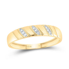 Load image into Gallery viewer, 10K Yellow Gold Diamond Emerald Trio Ring Set 1/4 Cttw - Splendid Jewellery