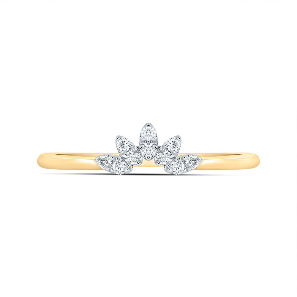 10K Yellow Gold Diamond Enhancer Ring 1/10 Cttw - Splendid Jewellery