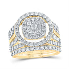 10K Yellow Gold Diamond Fashion Bridal Set 1 3/4 Cttw - Splendid Jewellery