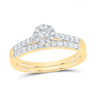 10K Yellow Gold Diamond Fashion Bridal Set 1/2 Cttw - Splendid Jewellery