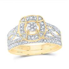 Load image into Gallery viewer, 10K Yellow Gold Diamond Fashion Bridal Set 1/2 Cttw - Splendid Jewellery