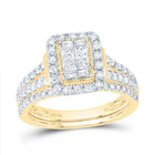 10K Yellow Gold Diamond Fashion Bridal Set 7/8 Cttw - Splendid Jewellery