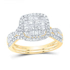 10K Yellow Gold Diamond Fashion Bridal Set 7/8 Cttw - Splendid Jewellery