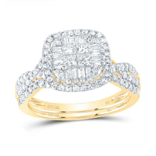 Load image into Gallery viewer, 10K Yellow Gold Diamond Fashion Bridal Set 7/8 Cttw - Splendid Jewellery
