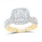 10K Yellow Gold Diamond Fashion Bridal Set 7/8 Cttw - Splendid Jewellery