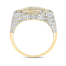 Load image into Gallery viewer, 10K Yellow Gold Diamond Fashion Clover Women's Ring 1 1/2 Cttw - Splendid Jewellery