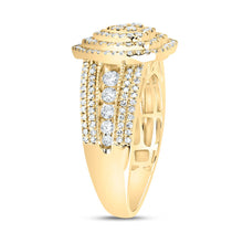 Load image into Gallery viewer, 10K Yellow Gold Diamond Fashion Heart Ring 1 Cttw - Splendid Jewellery
