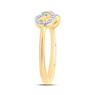 10K Yellow Gold Diamond Fashion Infinity Ring 1/6 Cttw - Splendid Jewellery