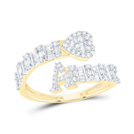 10K Yellow Gold Diamond Fashion Initial 