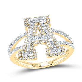 10K Yellow Gold Diamond Fashion Initial 