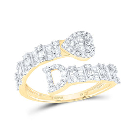 10K Yellow Gold Diamond Fashion Initial 