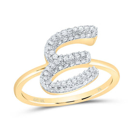 10K Yellow Gold Diamond Fashion Initial 