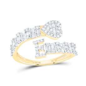 10K Yellow Gold Diamond Fashion Initial 