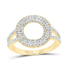 10K Yellow Gold Diamond Fashion Initial "O" Women's Ring 1/2 Cttw - Splendid Jewellery
