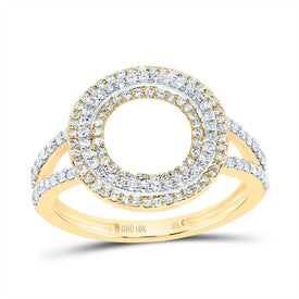 10K Yellow Gold Diamond Fashion Initial 