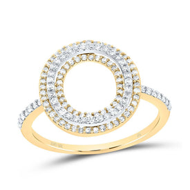 10K Yellow Gold Diamond Fashion Initial 