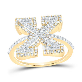 10K Yellow Gold Diamond Fashion Initial 