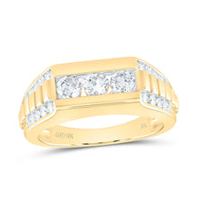 Load image into Gallery viewer, 10K Yellow Gold Diamond Fashion Men's Ring 1 1/5 Cttw - Splendid Jewellery