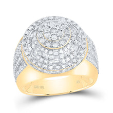 Load image into Gallery viewer, 10K Yellow Gold Diamond Fashion Men's Ring 2 Cttw - Splendid Jewellery