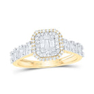 10K Yellow Gold Diamond Fashion Octagon Women's Ring 5/8 Cttw - Splendid Jewellery