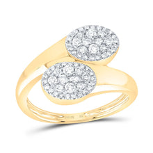 Load image into Gallery viewer, 10K Yellow Gold Diamond Fashion Oval Ring 1/2 Cttw - Splendid Jewellery