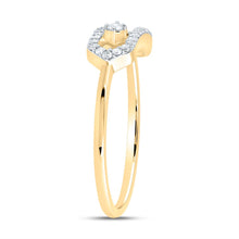 Load image into Gallery viewer, 10K Yellow Gold Diamond Fashion Paper Clip Ring 1/6 Cttw - Splendid Jewellery