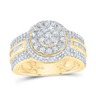 10K Yellow Gold Diamond Fashion Women's Ring 1 1/4 Cttw - Splendid Jewellery