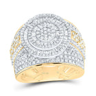 10K Yellow Gold Diamond Fashion Women's Ring 1 3/4 Cttw - Splendid Jewellery