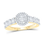 10K Yellow Gold Diamond Fashion Women's Ring 1/2 Cttw - Splendid Jewellery