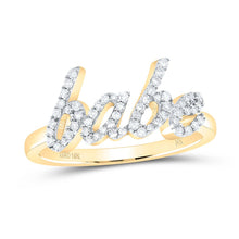 Load image into Gallery viewer, 10K Yellow Gold Diamond Gift Babe Ring 1/4 Cttw - Splendid Jewellery