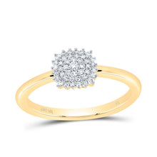Load image into Gallery viewer, 10K Yellow Gold Diamond Gift Cushion Ring 1/6 Cttw - Splendid Jewellery