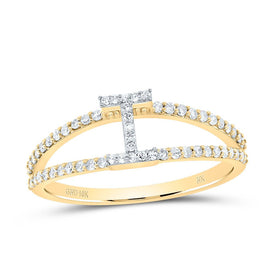10K Yellow Gold Diamond Gift Initial 