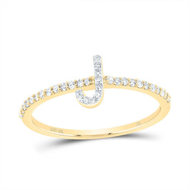 10K Yellow Gold Diamond Gift Initial 