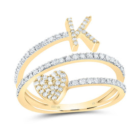 10K Yellow Gold Diamond Gift Initial 