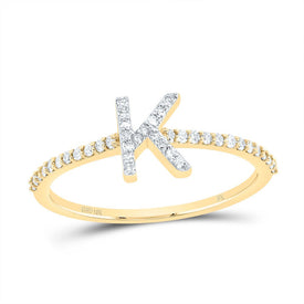 10K Yellow Gold Diamond Gift Initial 