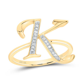 10K Yellow Gold Diamond Gift Initial 