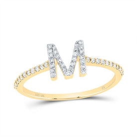 10K Yellow Gold Diamond Gift Initial 