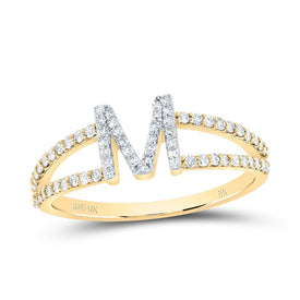 10K Yellow Gold Diamond Gift Initial 