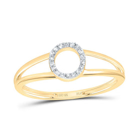 10K Yellow Gold Diamond Gift Initial 