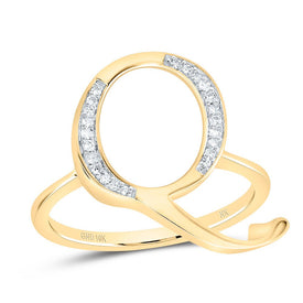10K Yellow Gold Diamond Gift Initial 