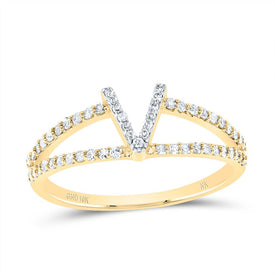 10K Yellow Gold Diamond Gift Initial 